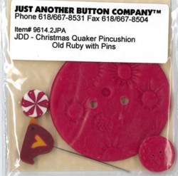 Just Another Button 2752 Old Ruby Button/Pin Pack